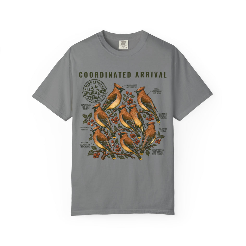 CEDAR WAXWING FLOCK T-SHIRT
