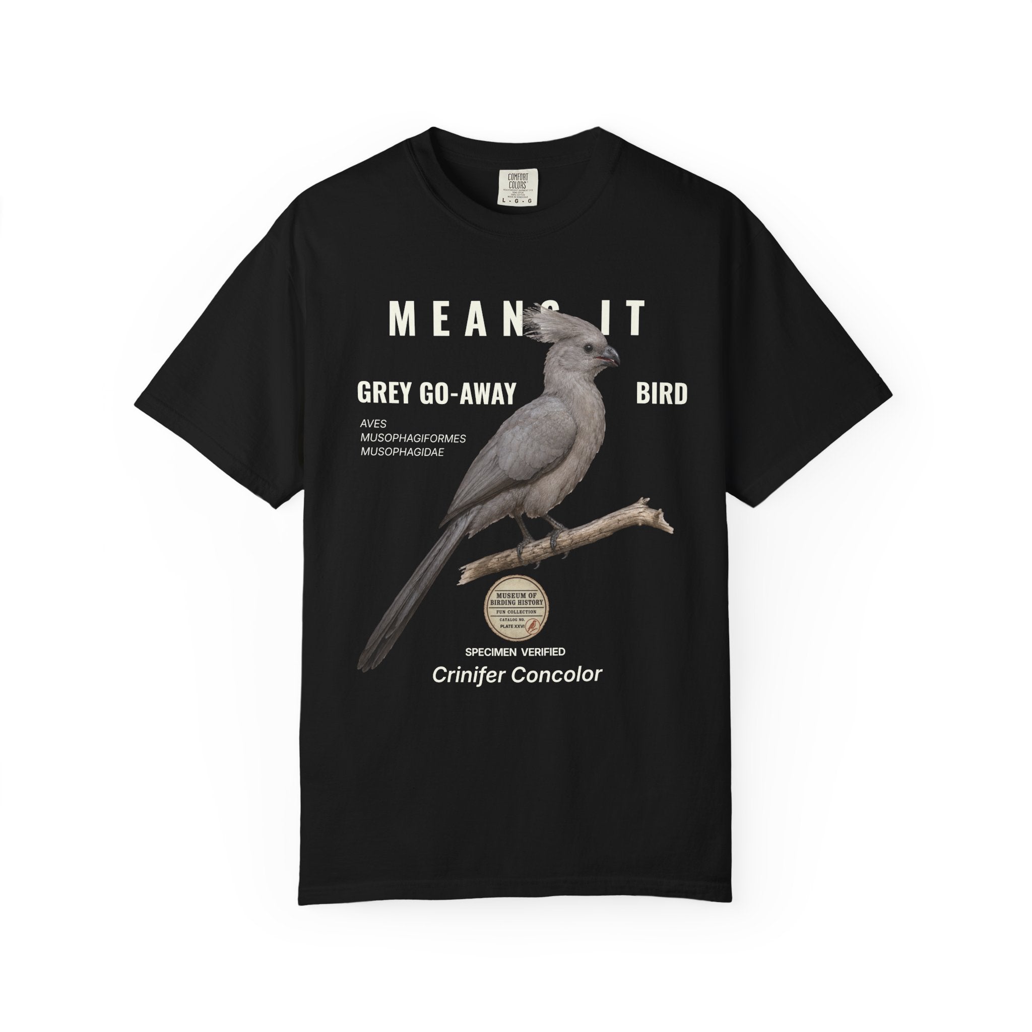 WBN Grey Go-away-bird T-SHIRT