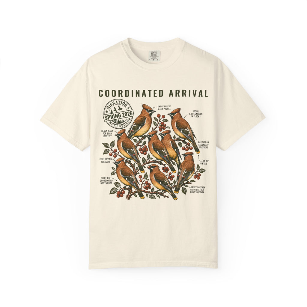 CEDAR WAXWING FLOCK T-SHIRT
