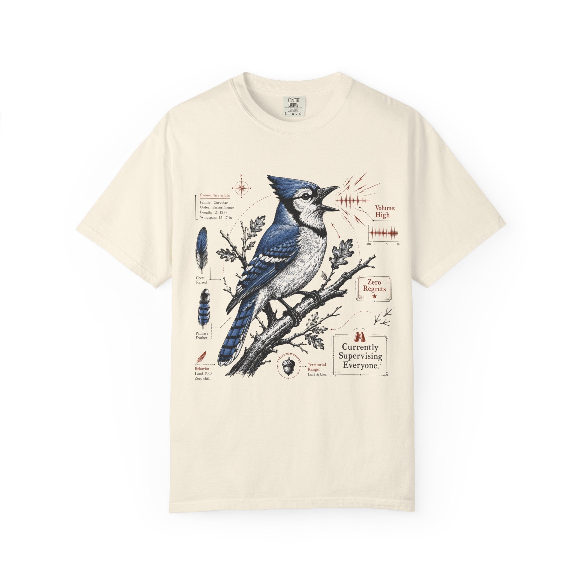 BLUE JAY DESIGN T-SHIRT