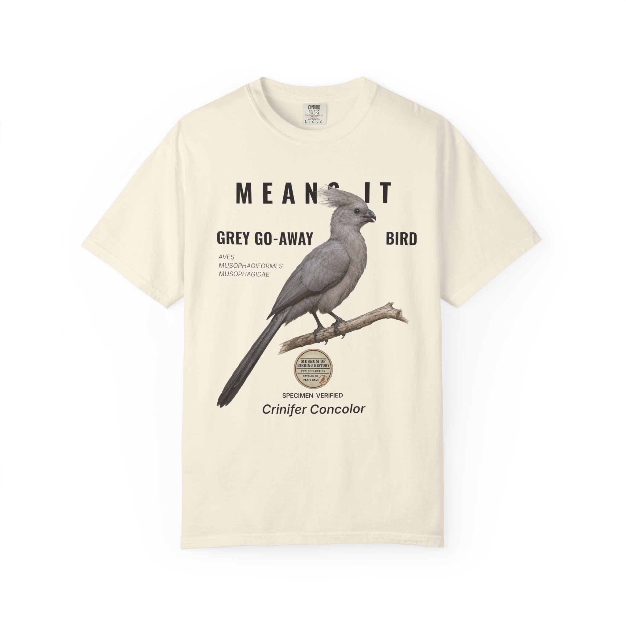 WBN Grey Go-away-bird T-SHIRT