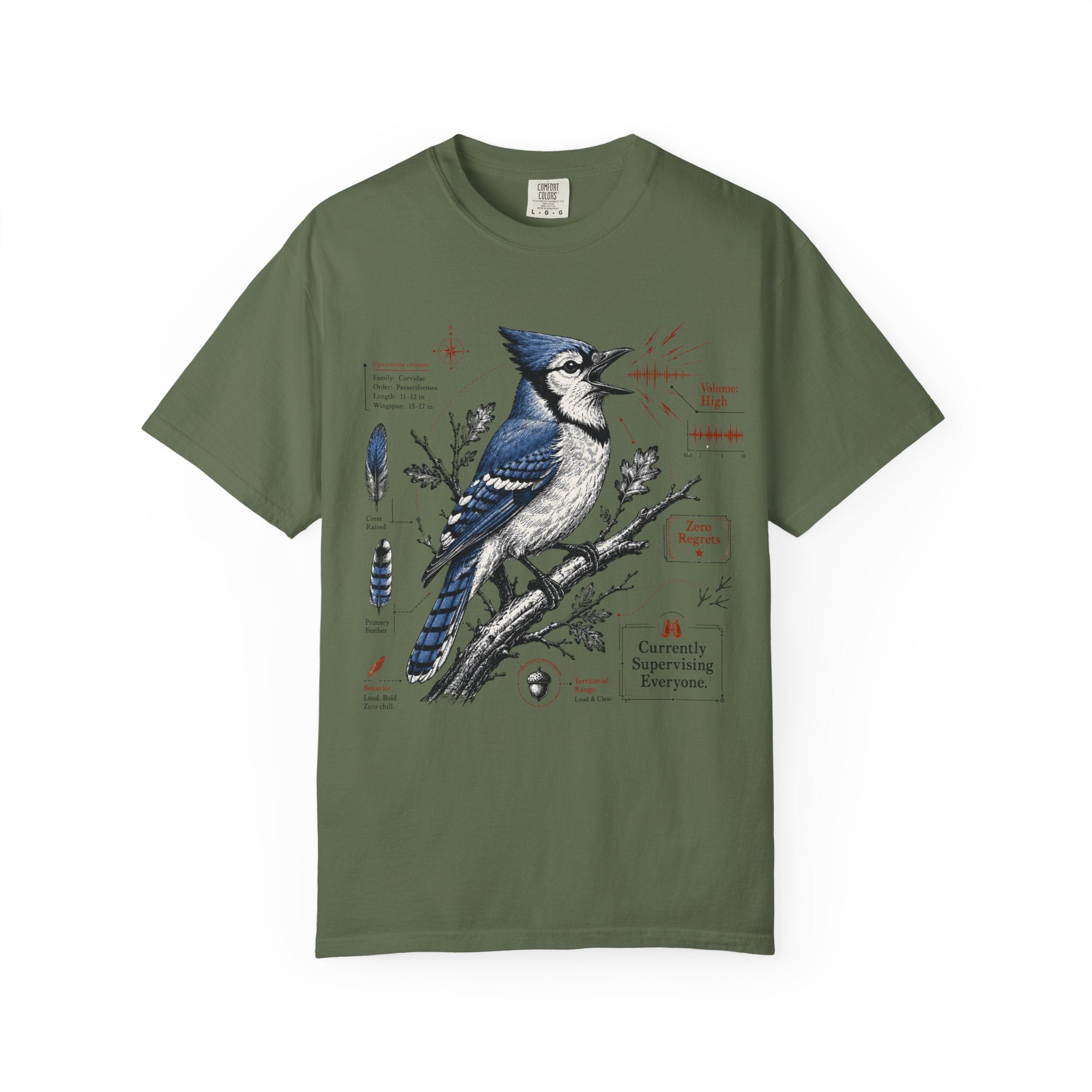 BLUE JAY DESIGN T-SHIRT