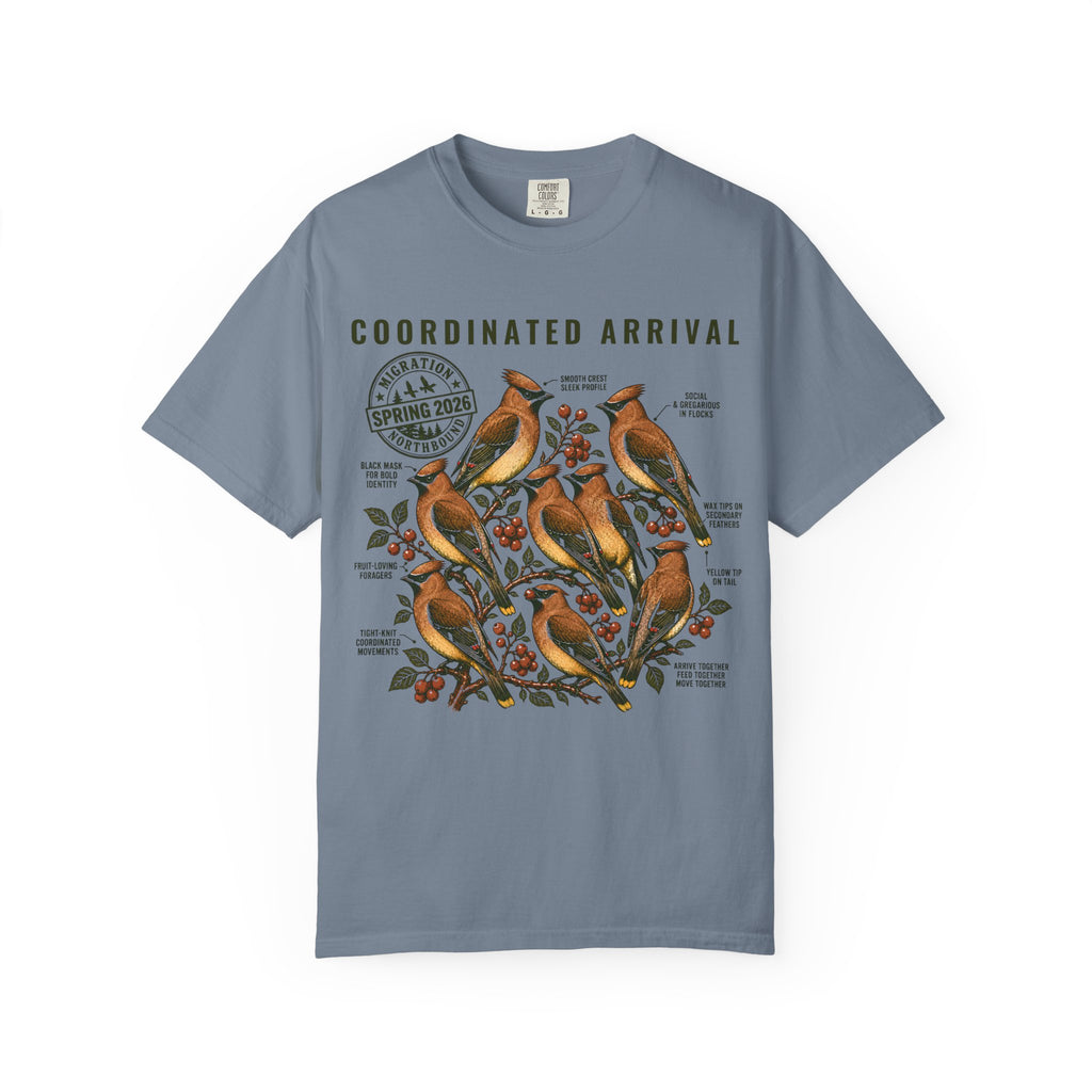 CEDAR WAXWING FLOCK T-SHIRT