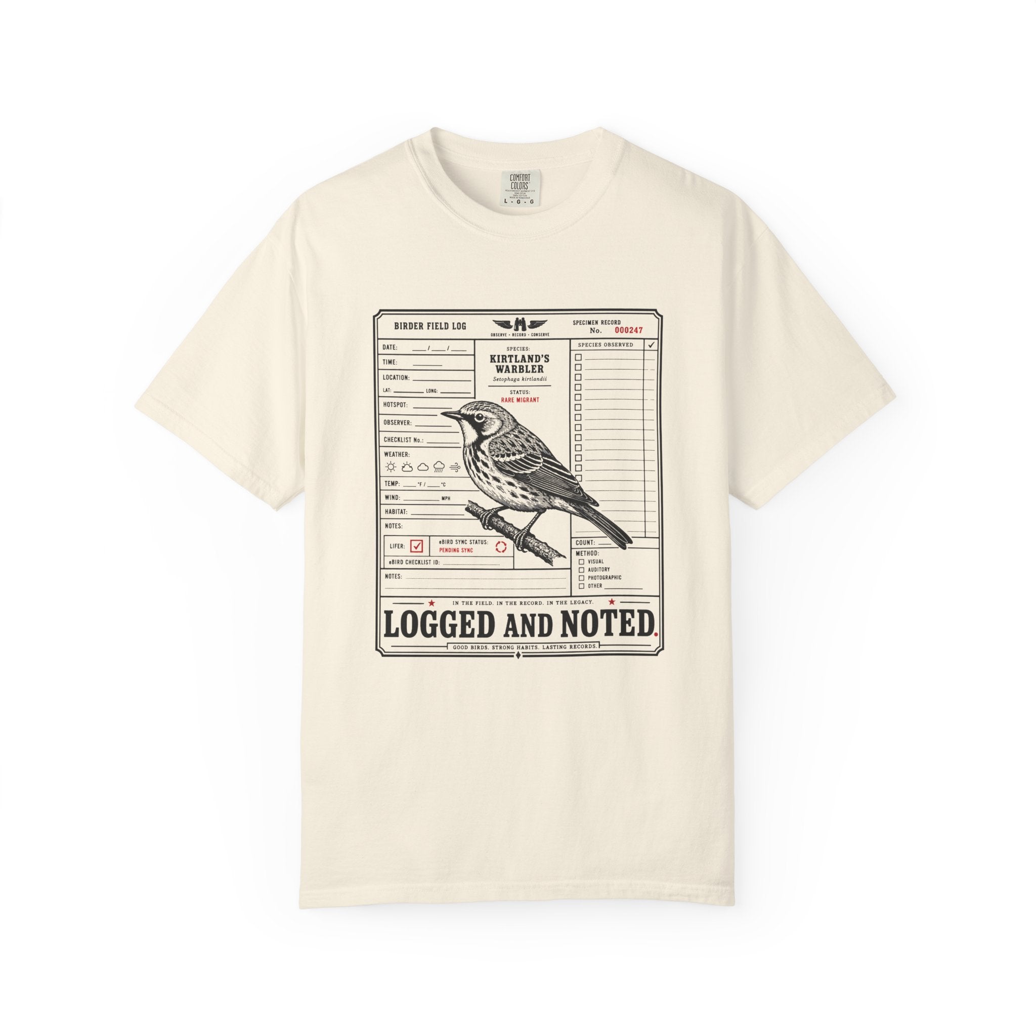 WARBLER NOTES T-SHIRT