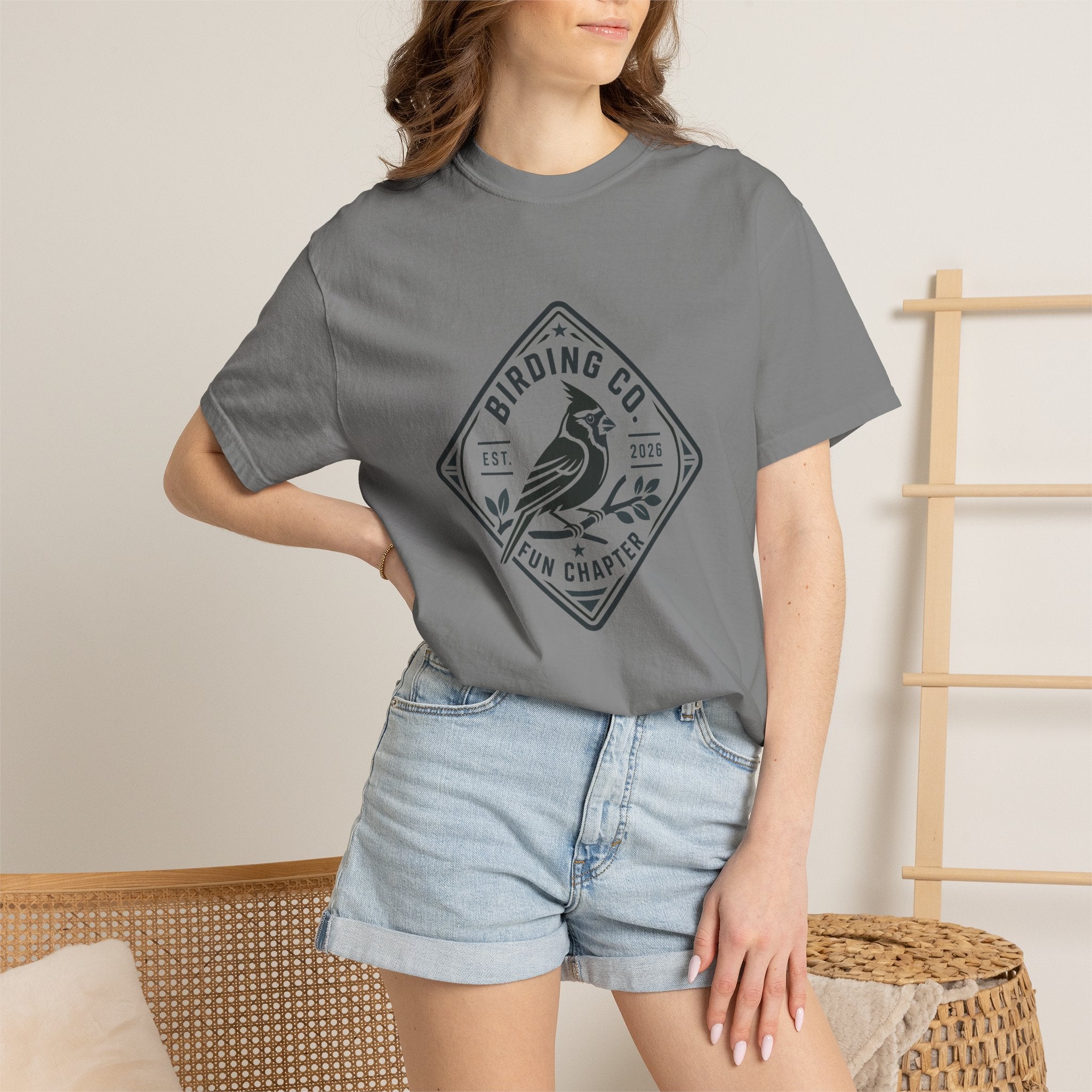 BIRDING FUN DESIGN T-SHIRT